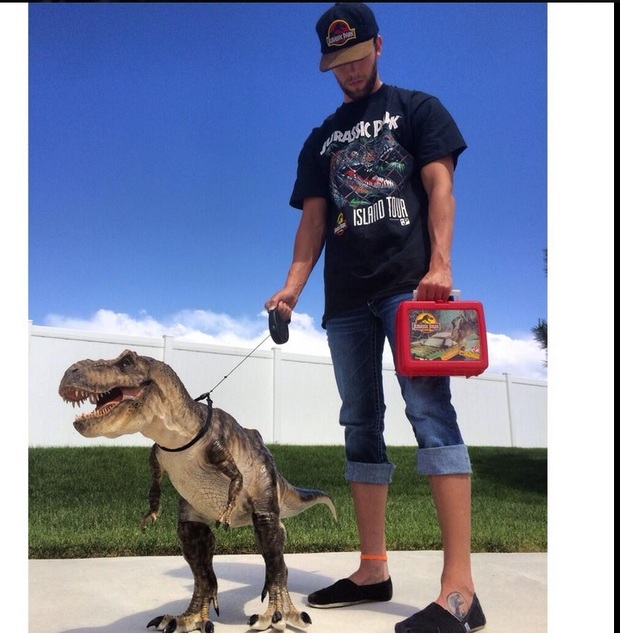 Camino del rodaje de Jurassic World