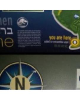 Jurassic World: Parte del mapa de la isla