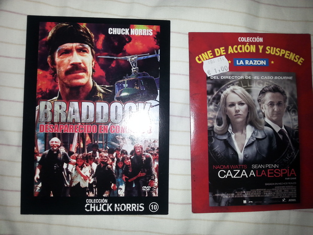 Desaparecido en Combate 3 y Caza a la Espía en DVD por 2 euros en total