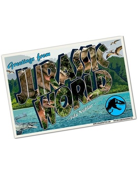 Postal de recuerdo de jurassic world