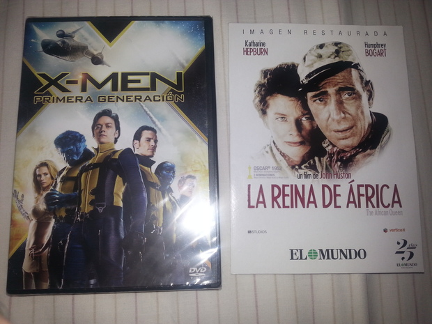 X men primera generación y La Reina de Africa por solo 2 euros en total