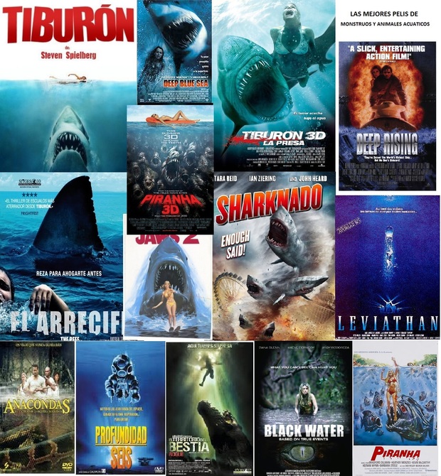 Ahora que llega el veranito: ¿Cuales son para ti las mejores películas de monstruos o animales acuáticos?