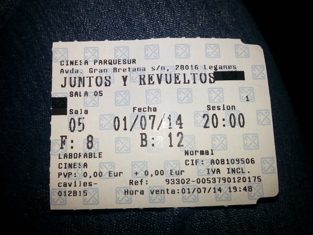Mi entrada de Juntos y Revueltos