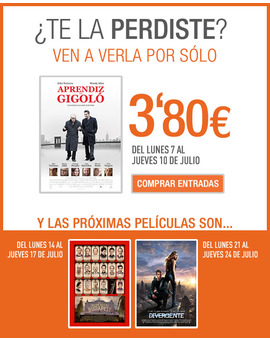 Proximas ofertas Cinesa a solo 3.80 euros