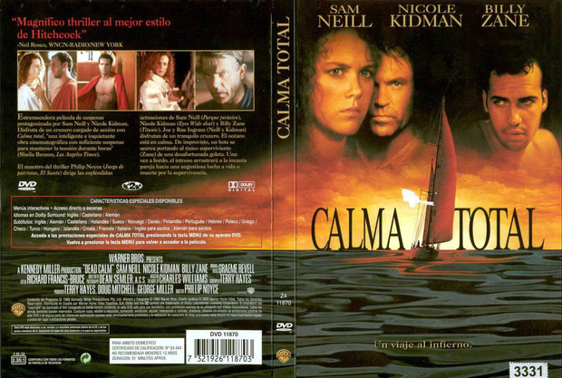 Calma Total ¿Os gusto esta pelicula? ¿Que nota le dais? ¿Saldra en Blu ray?