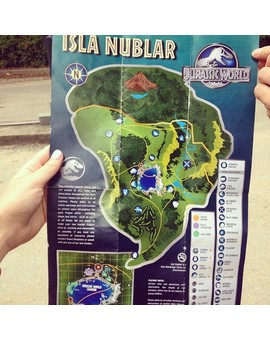 El mapa de Jurassic World