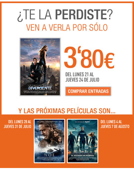 Proximas ofertas cinesa a solo 3.80 euros