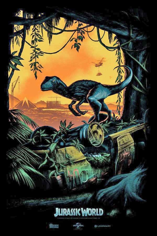 Primer poster oficial de JURASSIC WORLD publicado por Colin Trevorrow para la Comic com