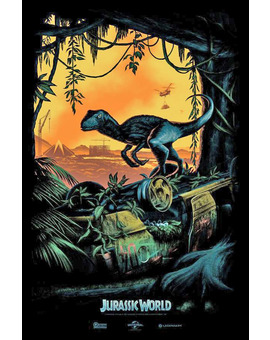Primer poster oficial de JURASSIC WORLD publicado por Colin Trevorrow para la Comic com