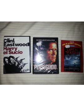 Perseguido, Harry El Sucio y Open Water por 1 euro cada una