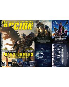 Portada y Posters Revista Accion Cine mes Agosto 2014