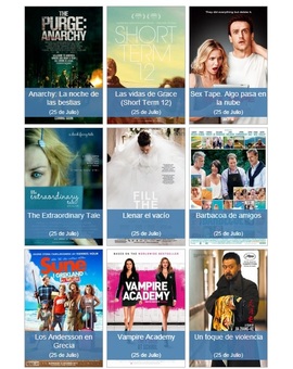 El Estreno de la semana (Del 25 de Julio al 1 de Agosto)