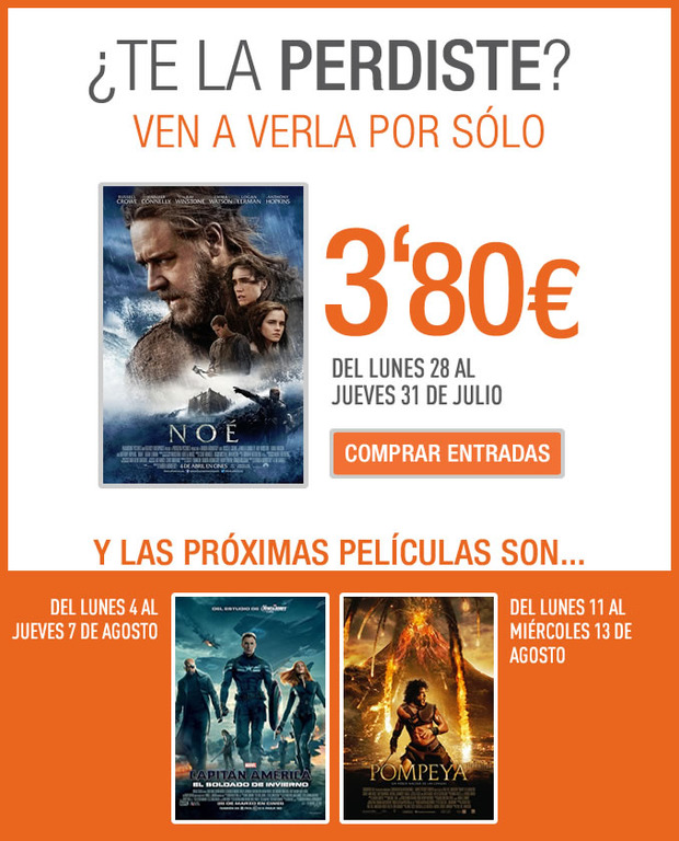 Proximas ofertas cinesa por 3.80