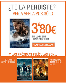 Proximas ofertas cinesa por 3.80