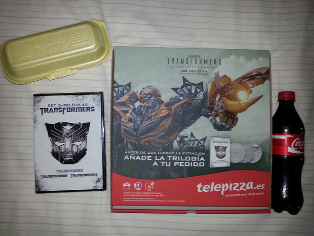 Trilogía Transformers en DVD para irme preparando para la Era de la Extinción