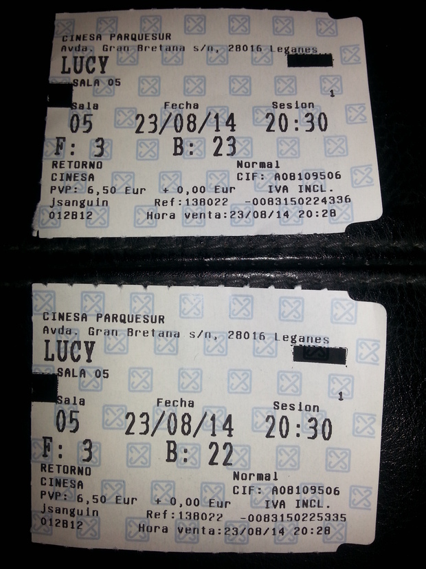 Mi critica y mi entrada de Lucy