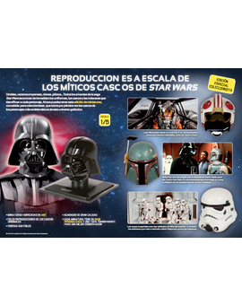 Colección cascos Star Wars con planeta agostini