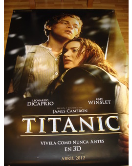 Mi lona de vinilo de Titanic 3D de unas medidas 198 x 137 cms