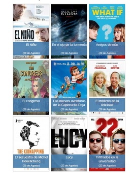 El Estreno de la semana (Del 29 de Agosto al 05 de Septiembre)