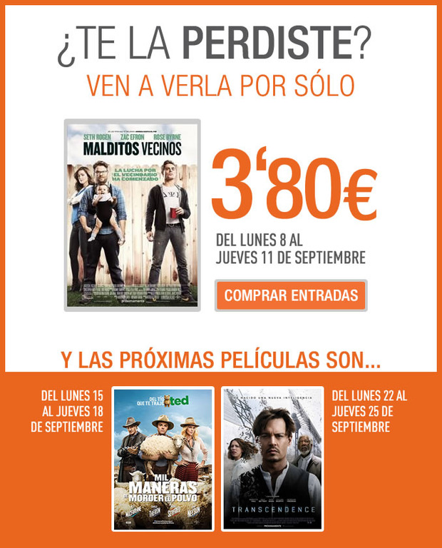 Proximas ofertas cinesa