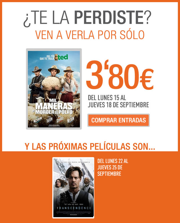 Proximas ofertas Cinesa