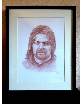 Retrato Sean Bean como Boromir