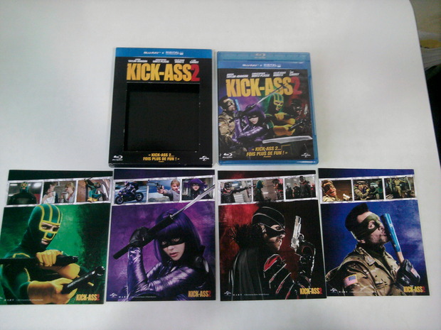 Kick Ass 2 (edición francesa con castellano + postales reversibles B)