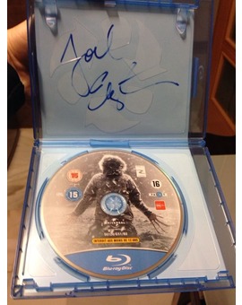 Mi Blu-ray de La cosa (2011) firmado por Joel Edgerton