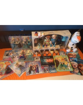 Tras los regalitos de aniversario de hoy así queda de momento la colección de Frozen que tenemos en casa ^_^