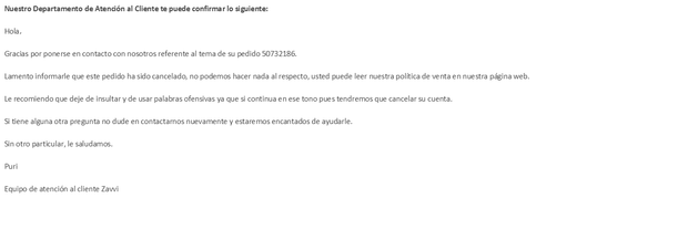 Esto ya sí que es el colmo. Ojalá no os pase esto a vosotros, pero no sabía que vivíamos en tiempos de represión y que si expresas tu descontento te contestan así