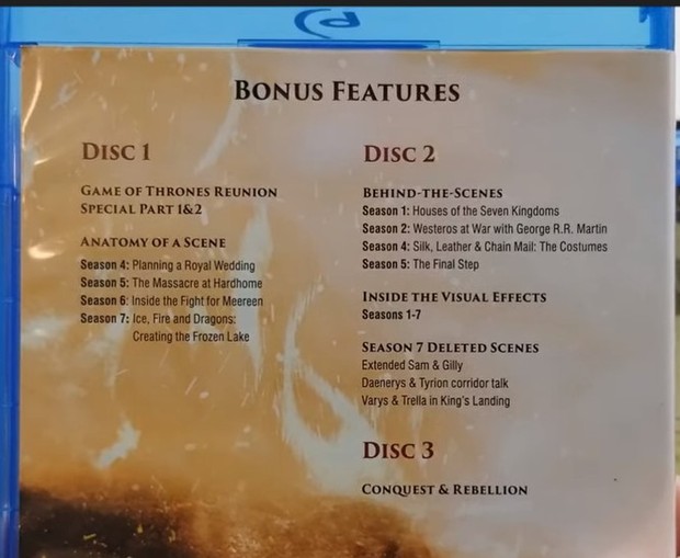 Juego de Tronos: Anteriores extras exclusivos incluídos en la edición completa
