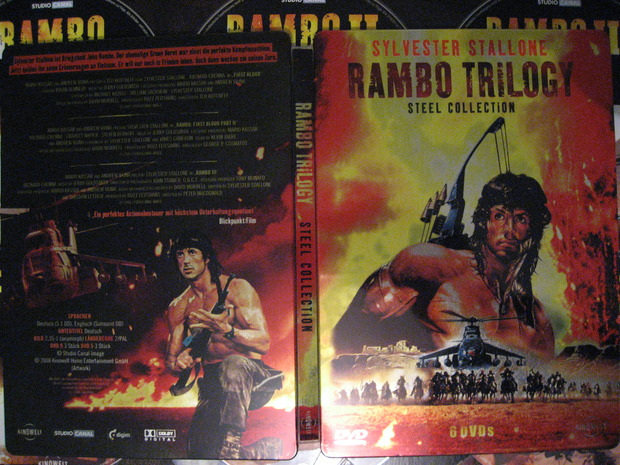 RAMBO STEELBOOK ALEMAN DVD