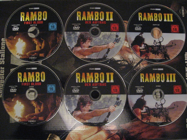 SERIEGRAFÍA DISCOS RAMBO STEELBOOK ALEMAN