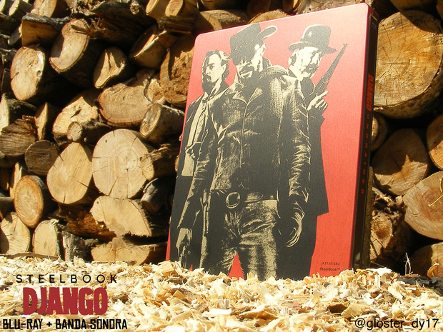 Django Desencadenado (Steelbook) (Trasera)
