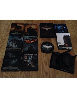 Mis tres ediciones de la trilogía de Batman.
