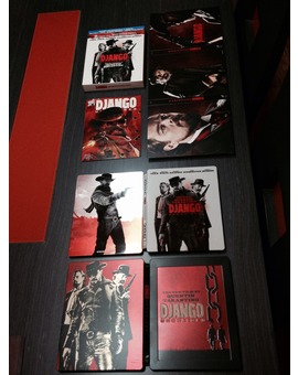 Mis tres ediciones de Django Unchained en BD
