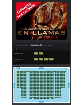 Entradas ya a la venta de "Los juegos del hambre: En llamas"