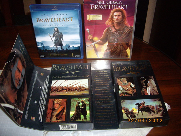 Braveheart en 3 formatos