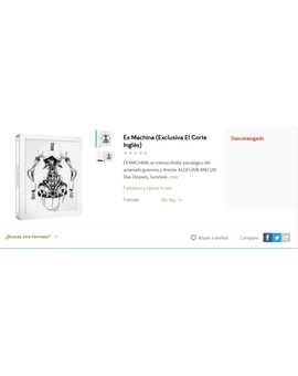 Duda sobre la Web de El Corte Inglés.