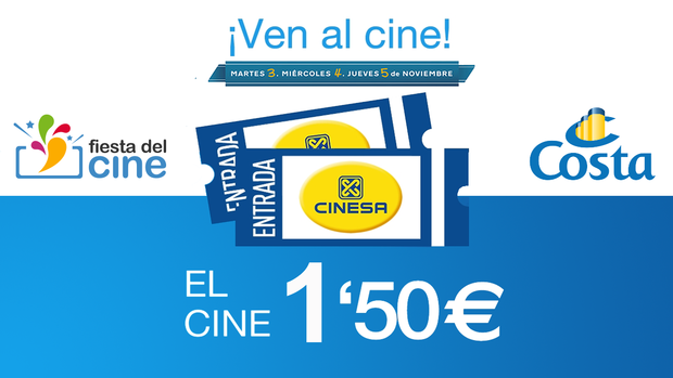 Entradas de Cine por 1,5 € en Cinesa !!!