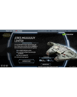 Prueba el nuevo test de velocidad de Star Wars. Haber quién es el más rápido de la Galaxia??