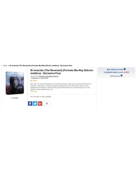 Ha volado el Steelbook de "El Renacido" con la oferta del IVA.