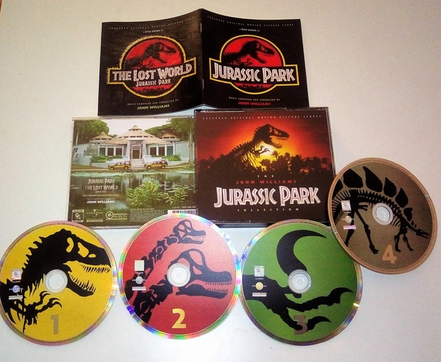 Recién llegada de EE.UU. una de mis Bandas Sonoras favoritas (THE JOHN WILLIAMS JURASSIC PARK COLLECTION).