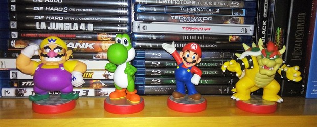 Mi colección de amiibo de la serie "Super Mario".