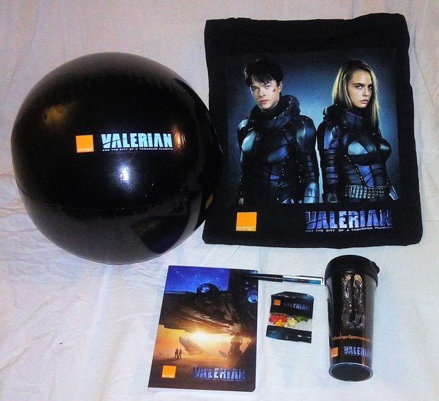 Regalos en el Preestreno de "Valerian y la ciudad de los mil planetas" en el Cine Callao de Madrid.