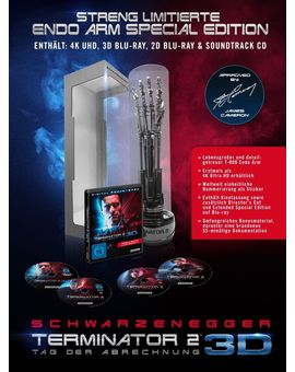 Información importante sobre la edición: "TERMINATOR 2 ENDO-ARM EDITION"