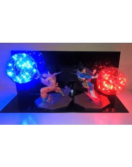 Compra en Rebajas de AliExpress = Dragon Ball Z: "Vegeta - Son Goku Super Saiyan" Led Lighting Lamp.