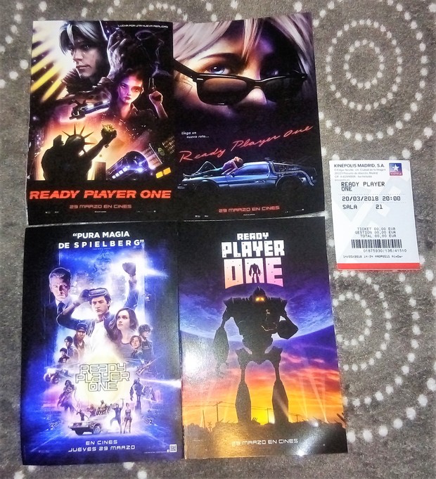 Mi entrada del Preestreno de “Ready Player One” + Crítica >Sin Spoilers< (Un subidón de nostalgia friki).
