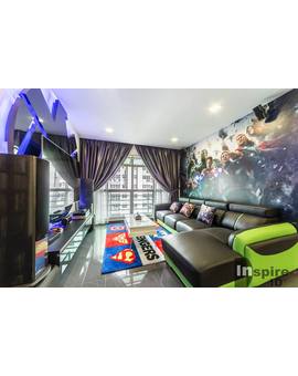 Idea para la decoración de la casa de un fan de Los SuperHeroes !!!
