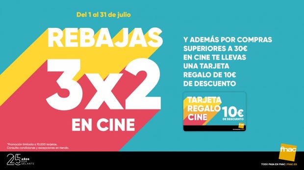 Aclaración de Fnac sobre los cupones de 10 € en la promo 3x2.